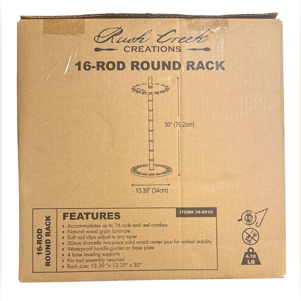 NWT 16-Rod Round Rack